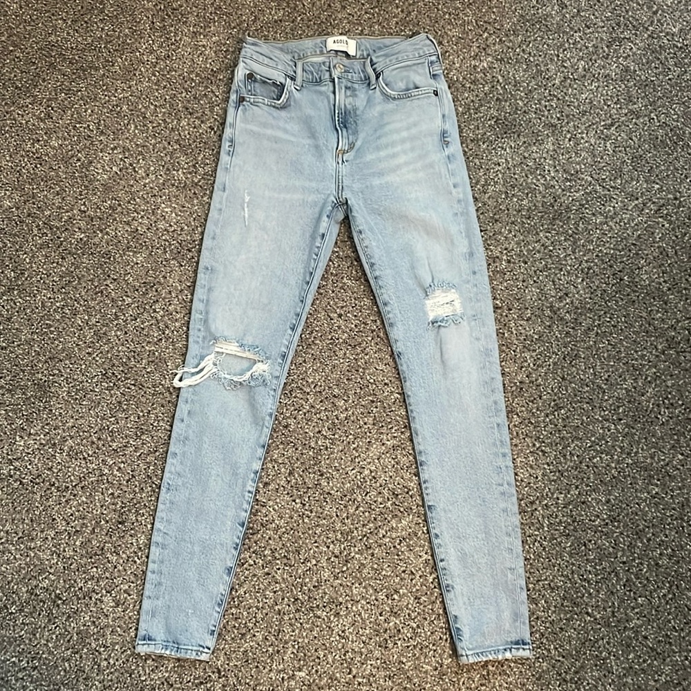 AGOLDE Sophie Distressed Jeans Size 24
